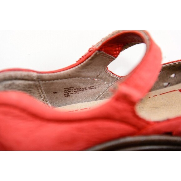 Bionica Matia Red Nubuck suede leather Mary Jane Shoes 9M - Picture 7 of 9